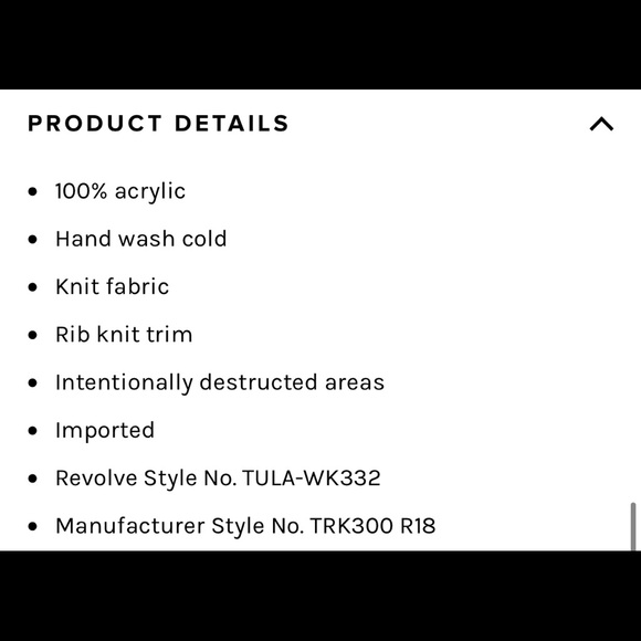 Brand new tularosa sweater - Picture 2 of 3